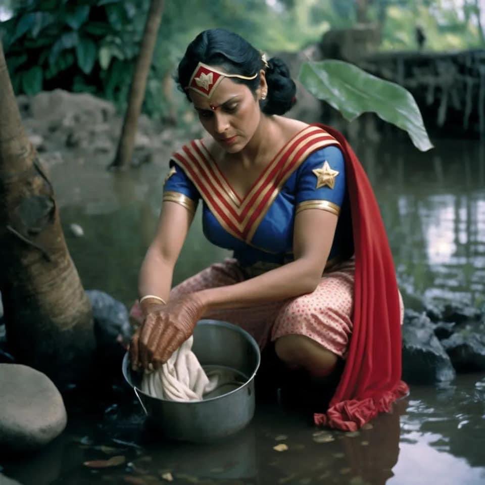 Sad superhero’s in Kerala 
Credit IG arun.nura