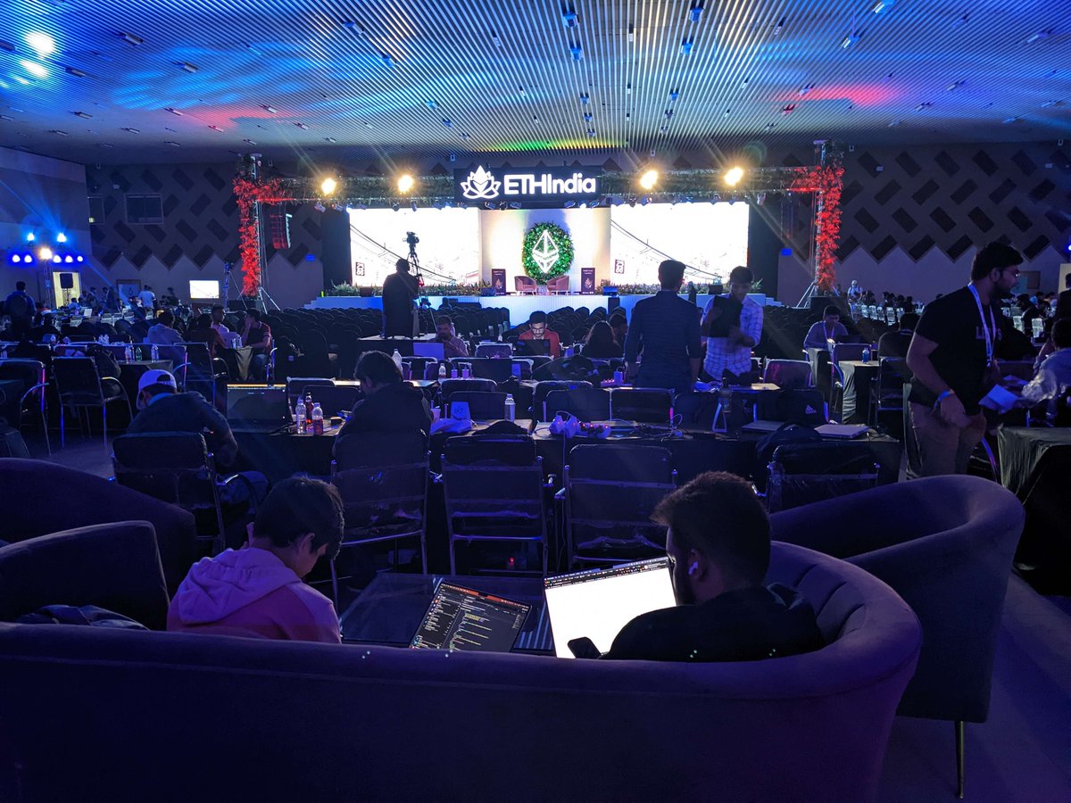 HackmakersDAO's tweet photo. What a blast @ETHIndia was!

ETH India is the reflection of how big the web3ecosystem is! 

Met a lot of young minds, foundeds &amp;  community builders for holistic development of web3

#hackmakers #futureblockchainsummit #IndiaBlockchainWeek #ethindia #web3 https://t.co/fSQsqK27XH