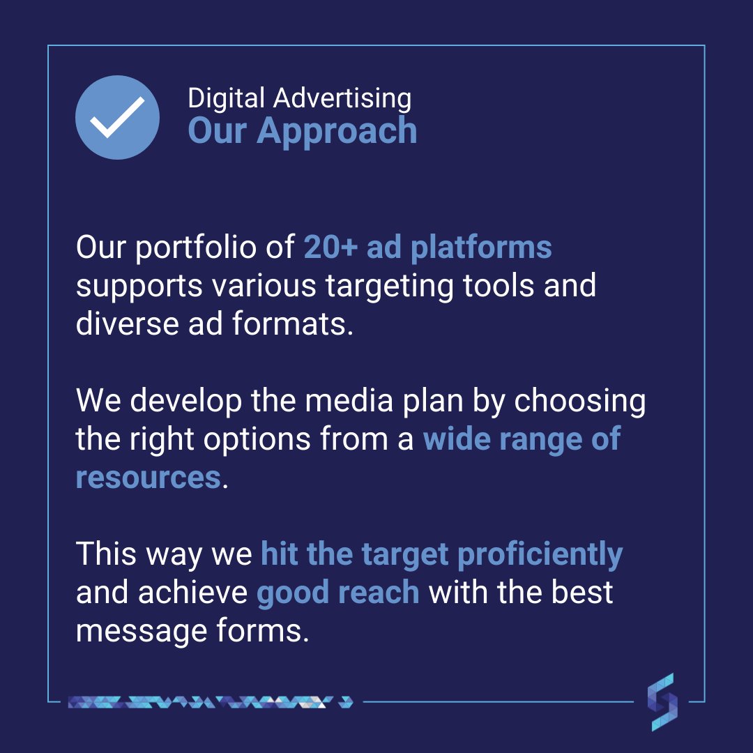 STRATONdigital's tweet photo. ✅ You should know that using multiple ad platforms and diverse ad formats your #digitaladvertisingcampaign can be more flexible in reaching new audiences and optimizing the performance 🚀 

#stratondigital
#digitalagency
#digitalmarketing
#digitaladvertising https://t.co/F0vDp4EfFL