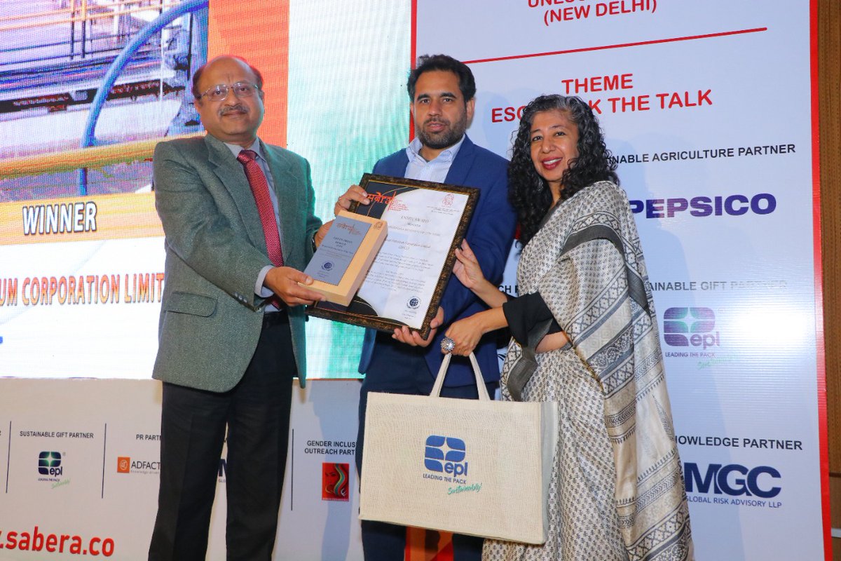 We are proud to announce that  BPCL has, once again, been awarded the ‘Responsible Business of the Year’ from #SABERA, recognising our efforts to chart the path to achieve Net Zero, in scope 1 and scope 2, by 2040 to reduce our carbon footprints.
