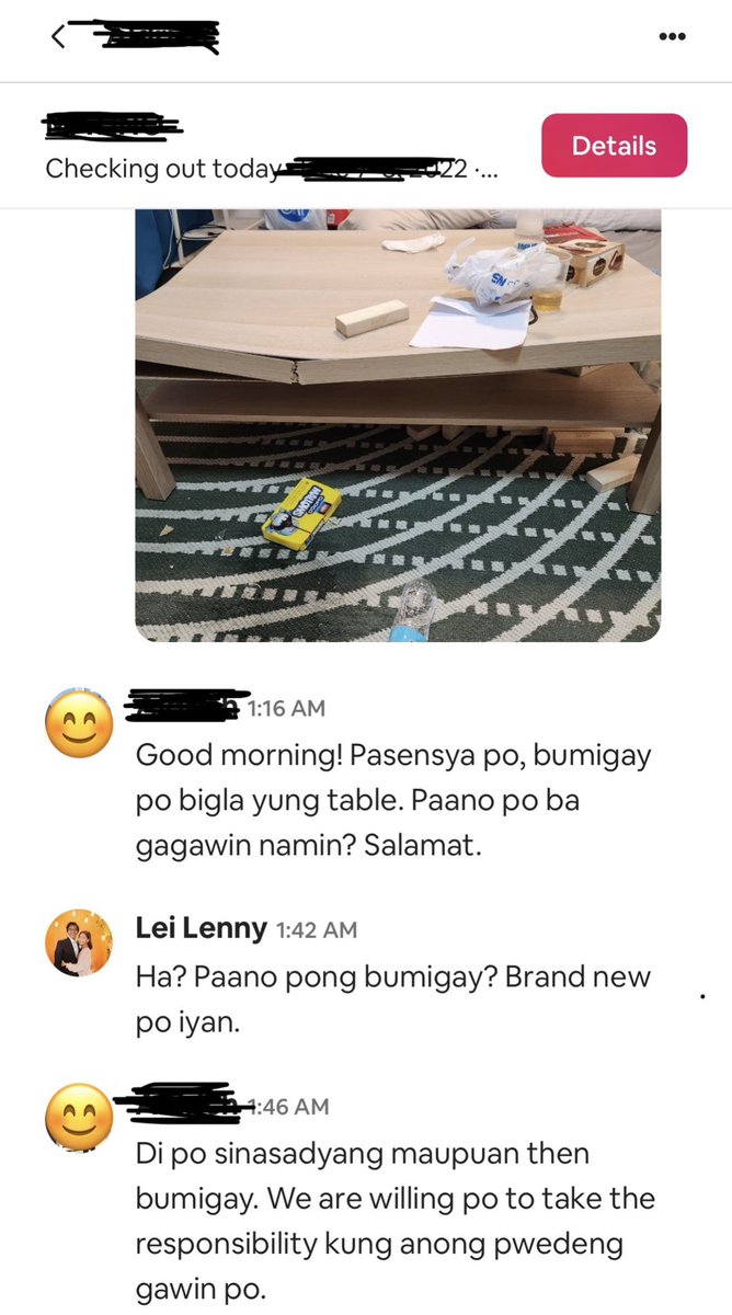 leinylao's tweet photo. “Bumigay po bigla” “Di sinasadyang maupuan”

Ng tatlong tao… for 15 minutes???

P.S. Merong 20 chairs sa loob ng bahay at 2-level sofa for 8 people pero pinili parin nilang umupo sa mesa 🙃 https://t.co/tzGh7A6pdA