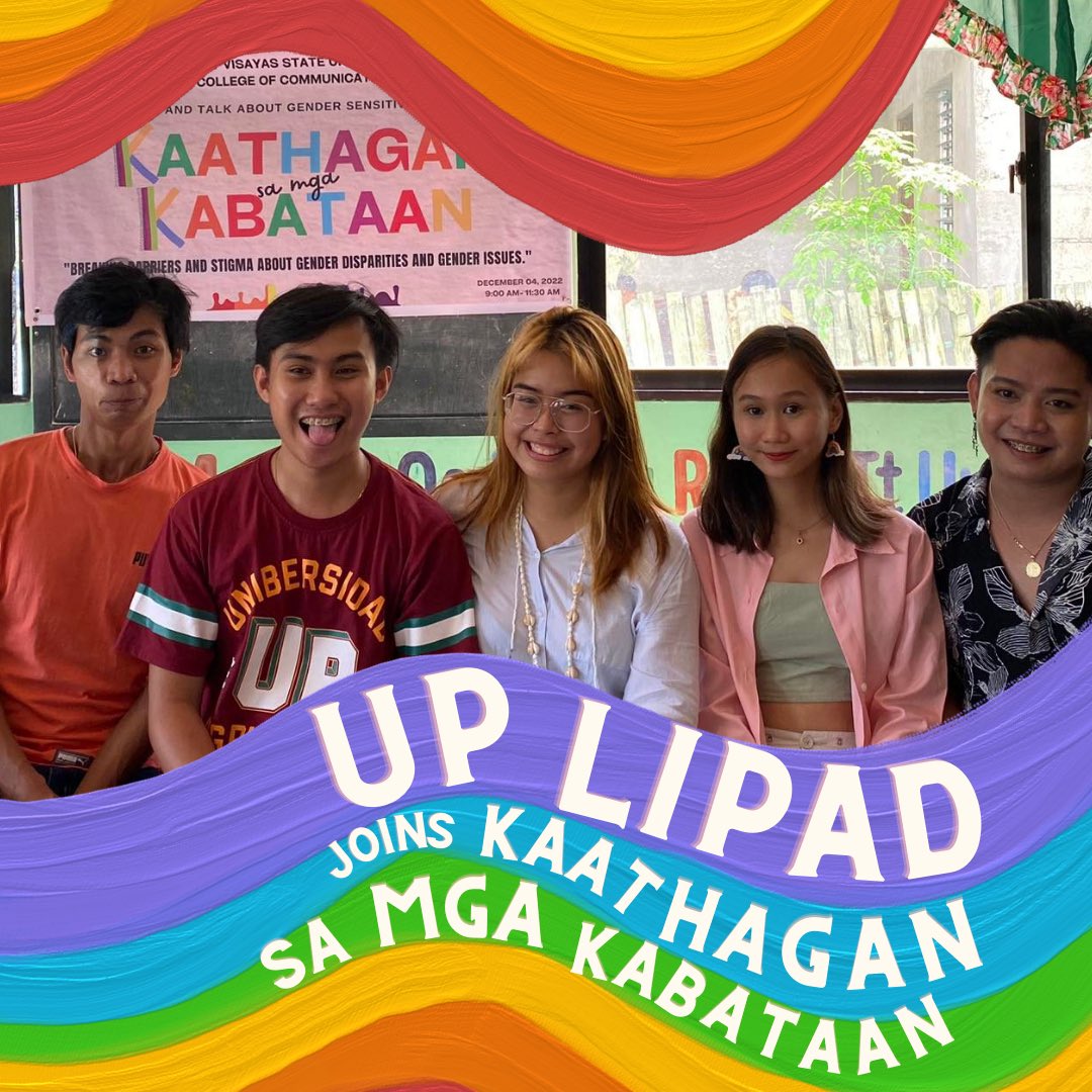 uplipadofficial's tweet photo. UP Lipad joins West Visayas State University in their symposium on "Breaking Barriers and Stigma About Gender Disparities and Gender Issues.โ The talk geared towards the promotion of gender sensitivity and awareness in the youth.
#SOGIEEqualityNow #PassADB #BreaktheStigma https://t.co/8Qoc4FeamL