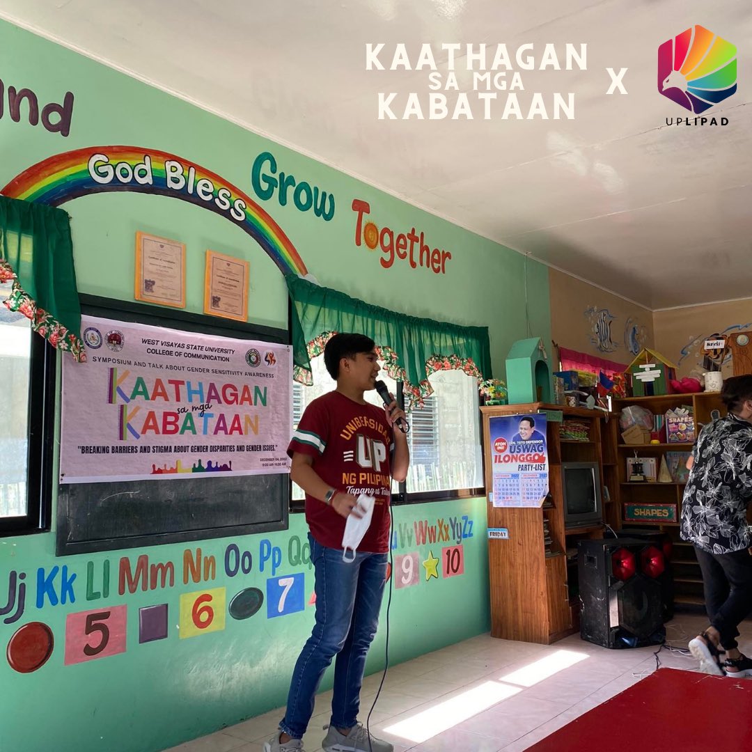 uplipadofficial's tweet photo. UP Lipad joins West Visayas State University in their symposium on "Breaking Barriers and Stigma About Gender Disparities and Gender Issues.โ The talk geared towards the promotion of gender sensitivity and awareness in the youth.
#SOGIEEqualityNow #PassADB #BreaktheStigma https://t.co/8Qoc4FeamL