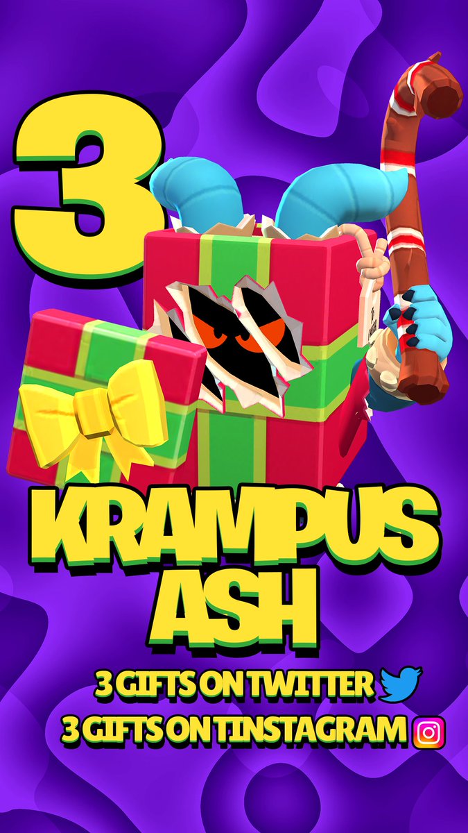 🎁x6 KRAMPUS ASH🎁 

✅ Follow <a href="/Ferre_Worka/">Ferre | Luca Ferrero 🇮🇹</a> 
✅ Like this post
✅ retweet 
✅ Follow me on instagram instagram.com/ferre_yt/

🏆3 winners will be taken in the comments here 
🏆3 winners will be taken by likes to stories with Ash
Ends 13 December
#KrampusAsh #giveaway #brawlstars