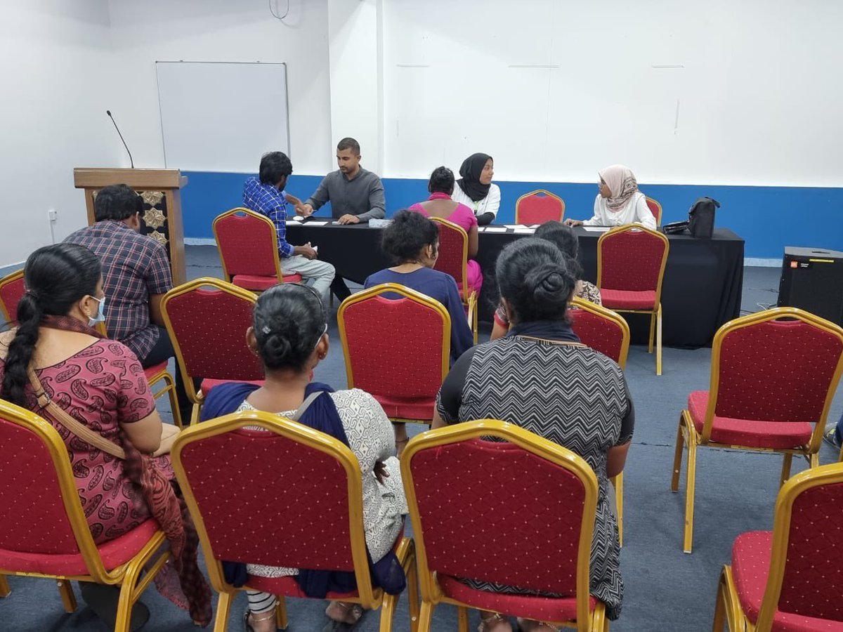 mmwmaldives's tweet photo. Update re. donations collected for #migrantworkers affected by M.Nirufehige fire: We have disbursed funds to 23 evacuees who are in Malè &amp; we are working closely with authorities &amp; the bank to send funds to the families of the deceased. We will continue to update the progress. https://t.co/HkdwowzD7U