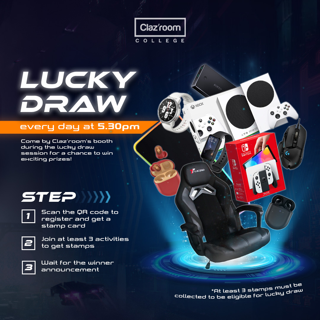 ClazroomCollege's tweet photo. Comic Fiesta is just around the corner. This time we are coming with exciting activity and intense lucky draw session. Make sure you drop us a visit and join the fun together!

Check out our post below 👇 See you guys soon at #comicfiesta2022 🥳
#clazheat
#sharingiscaring https://t.co/a1as9I6yIh