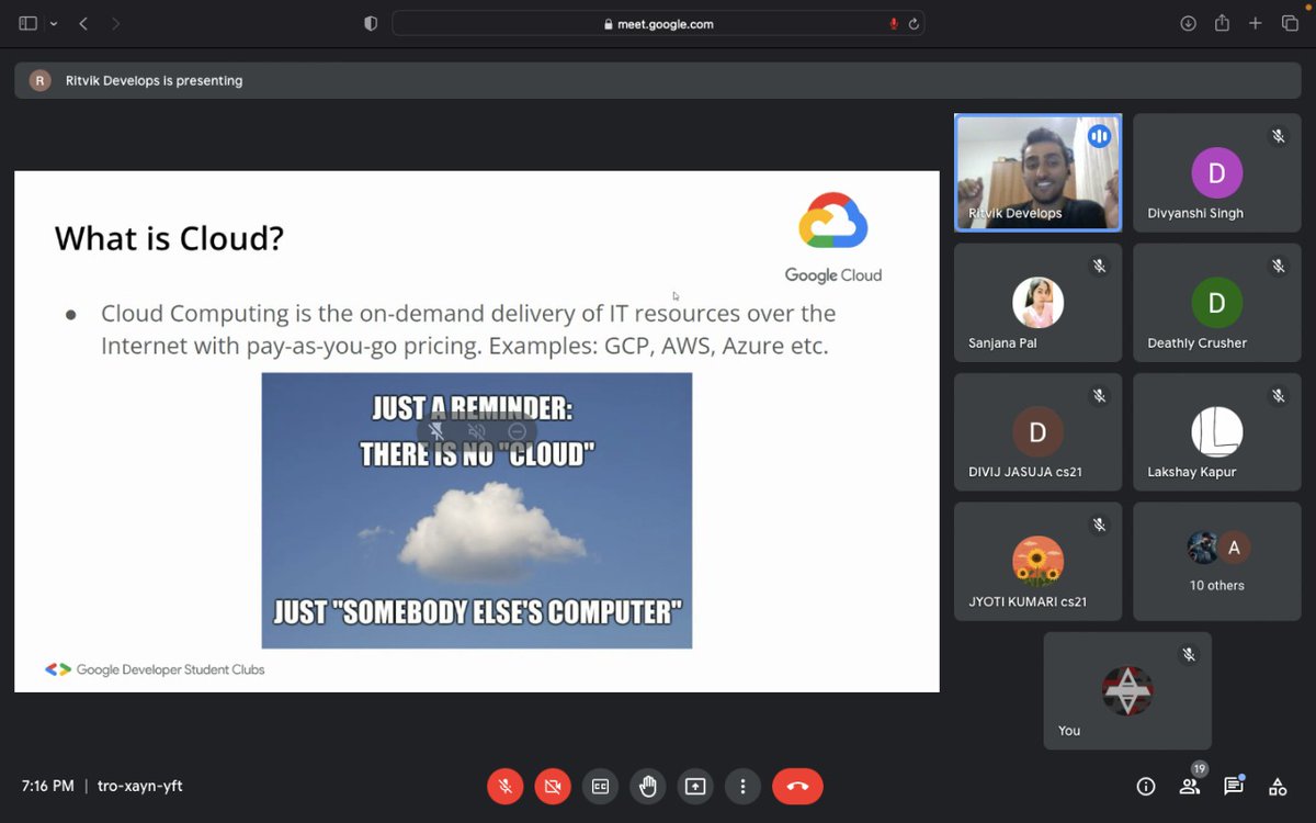 dscpgdav's tweet photo. Second Session of Google Cloud Career Practitioner Campaign Practitioner(GCCP) Successfully Completed 💯🔥
Thanks to Ritvik Sharma for your assistance! 🌟
.
.
.
#google #googledeveloperstudentclub #googleleads #gdscpgdav #cloud #career
#session #done https://t.co/kDCOPyyeIr