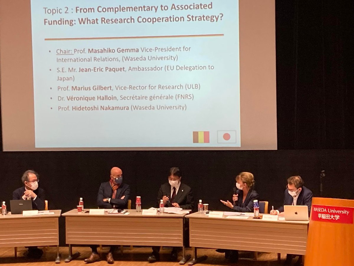 #BEmissionJPN🇧🇪🇯🇵
🗣#Séminaire #académique par <a href="/ULBruxelles/">Université libre de Bruxelles</a> et Waseda University. Les #EES japonais et belges sont confrontés à de nouveaux défis. Il est important d'intensifier la coopération académique en partageant les expériences🤝
<a href="/PDELCOMMINETTE/">PascaleDELCOMMINETTE</a> 
📷 Belgian Foreign Affairs