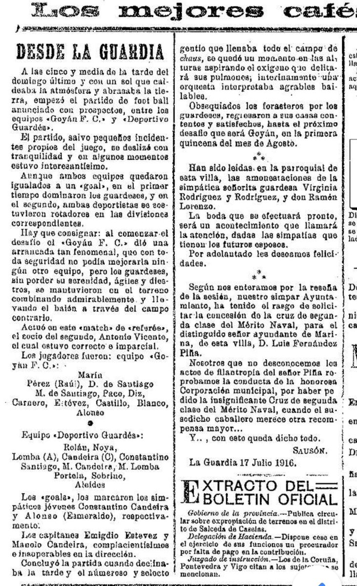 goian_cf's tweet photo. 🗞️HERDANZA DO FUTBOL DO BAIXO MIÑO!!
😯 Xullo de 1916, falamos de fai 106 anos.
👉 Non e o @GuardesSporting, neste caso e o Deportivo, pero seguro que se sinten identificados 😉

#UnhaPaixón https://t.co/kHgJkLKMKo