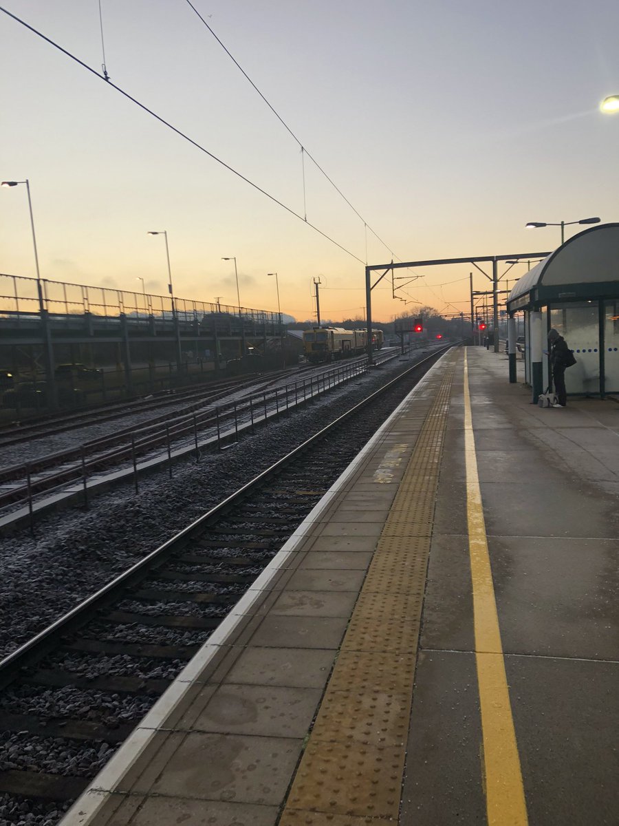 Frosty train commute