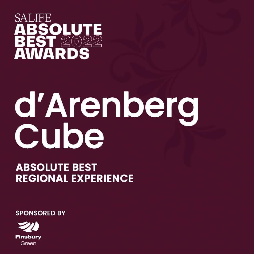 Congratulations to @DArenbergWine Cube for winning the Absolute Best Award for Best Regional Experience sponsored by Finsbury Green #SALIFEAbsoluteBestAwards