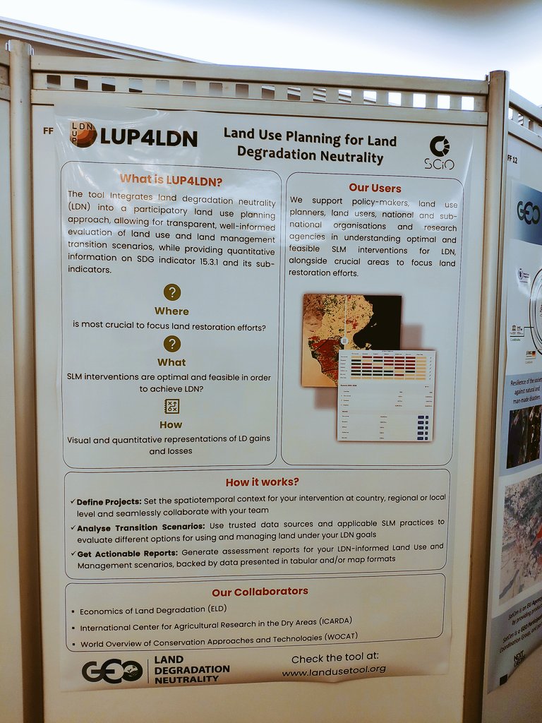 Happy to participate at #EGW2022 'Towards an integrated and convergent EuroGEO' presenting a poster about our LUP4LDN Tool @geoldn_org @ELD_Initiative @WOCATnet @REA_research @GreekGEO_Office @EU_Commission @GEOSEC2025