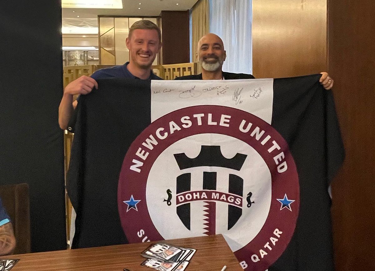 Wor flag 😍
Thanks to everyone at <a href="/NUFC/">Newcastle United</a> for the great event and the amazing engagement with the fans. #NUFCinRiyadh #NUFC