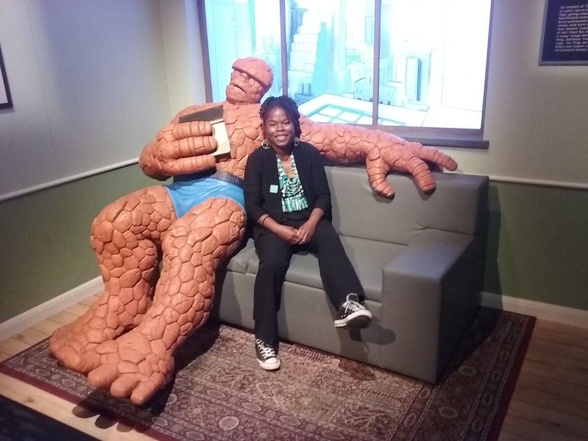 Deseurable's tweet photo. I wish to meet someone that loves the idea of comics and cosplay-based STEAM education as much as I do. (TBT: 2018 museum pic...still keeping the dream alive) https://t.co/VtuF6RmIKP