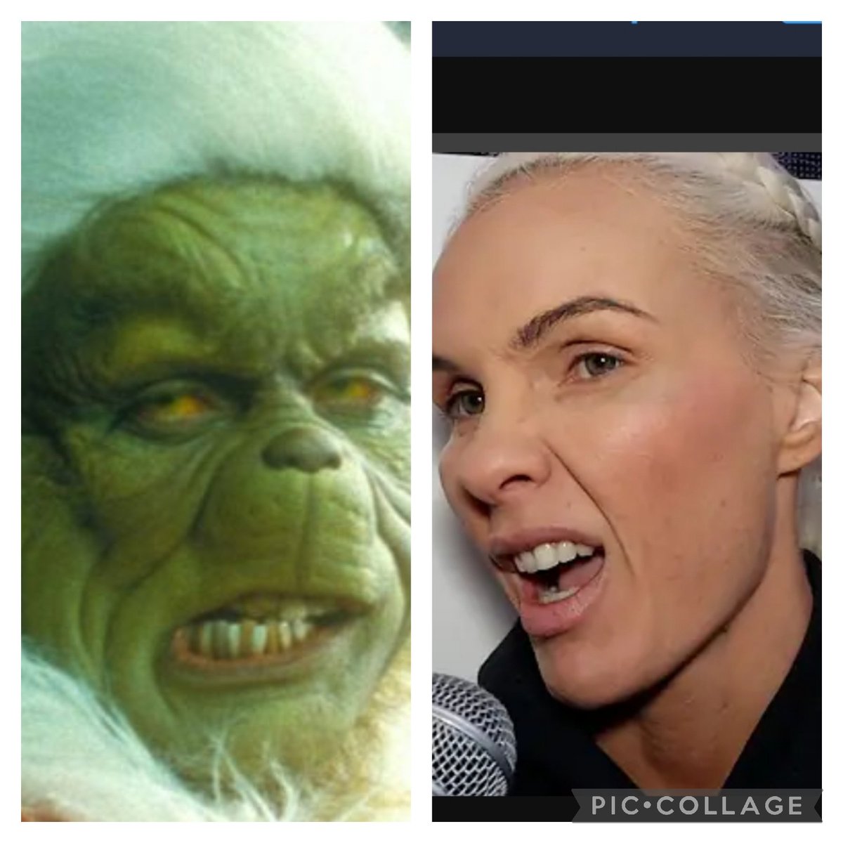 Anyone see the resemblance? I think @boxing_social did Shotgun dirty on that thumbnail 😄 @EbanieBridges even the Grinch grew a heart, so once you Beat Shannon....maybe she'll warm to you Even go for some stripper lessons 😁