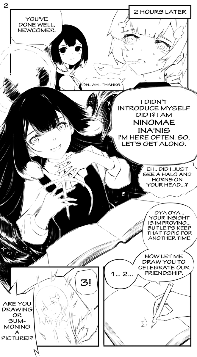 Daily Life at KFP!
KFP fan 4 koma manga EP 2
*Reading from Right to Left (manga style)
Story and illustration by me.

EP 1 here 
https://t.co/g5KDvarYfF

#KFP #inART #gawrt #ameliaRT #hololiveEnglish 