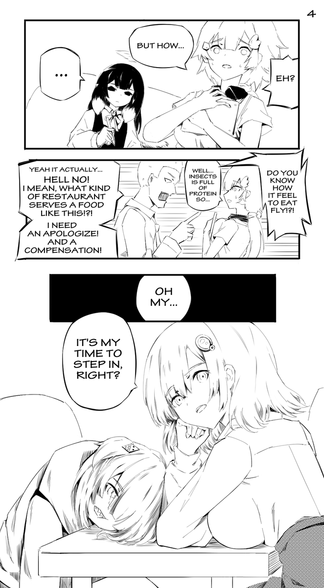 Daily Life at KFP!
KFP fan 4 koma manga EP 2
*Reading from Right to Left (manga style)
Story and illustration by me.

EP 1 here 
https://t.co/g5KDvarYfF

#KFP #inART #gawrt #ameliaRT #hololiveEnglish 