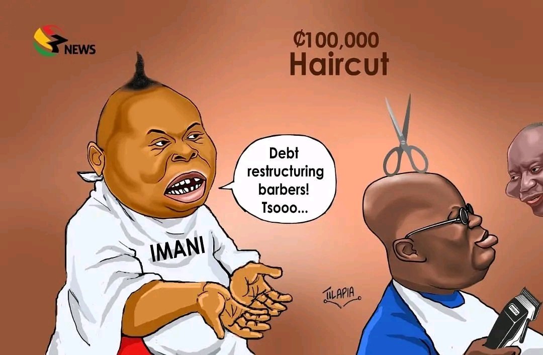 Roomwork5's tweet image. (cartoon)Man GH 100k haircut!