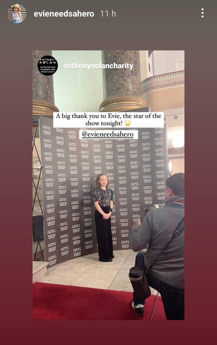 What an evening!!! Thank you so much <a href="/AnthonyNolan/">Anthony Nolan</a> for asking us to be part of this extremely special event in London. The standing ovation Evie received (twice) will be a memory we will cherish forever! 🥰🥰