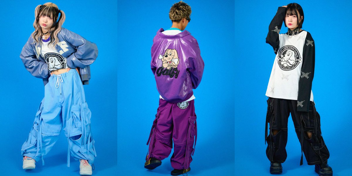?GALFY(ガルフィー)? カラフルテクノパンツ 全色、全サイズ再入荷 