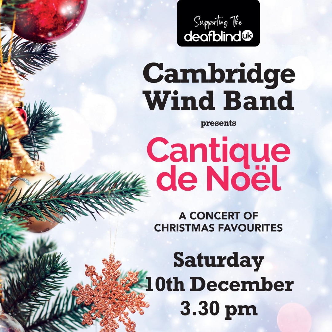 GonvilleHotel's tweet photo. This Saturday, @CwbWind present Cantique de Noël at @StPaulsCam. They will be performing a concert of Christmas favourites in support of @DeafblindUK. Every ticket includes festive refreshments. 🎟 Tickets available from https://t.co/DwkQxtIsrK 
#christmas #event #cambridge https://t.co/C6pvAsCSVe