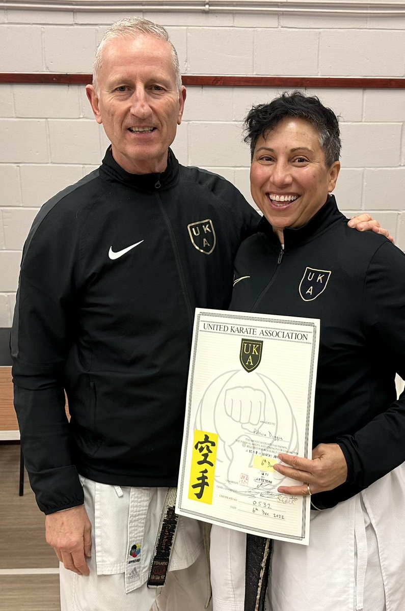 Congratulations to sensei Patricia Duggin grading up to 6th dan. Trish is one of UKA’s longest serving instructors and a true club legend who continues to inspire and motivate generations with her enthusiasm and spirit for karate.