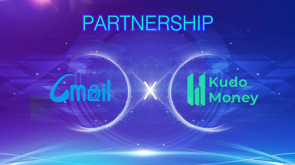 Cmail Network (@cmailnetwork) on Twitter photo 👨🚀 Exciting to announce the partnership between <a href="/CmailNetwork/">Cmail Network</a> and <a href="/kudomoney/">Kudo Labs (Creatow Testnet is Live!)</a>.
👉 CmailNetowrk and kudomoney will move the decentralized world forward together. 👨🚀 Exciting to announce the partnership between <a href="/CmailNetwork/">Cmail Network</a> and <a href="/kudomoney/">Kudo Labs (Creatow Testnet is Live!)</a>.
👉 CmailNetowrk and kudomoney will move the decentralized world forward together.