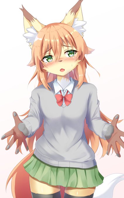 1,2枚目:去年の
3,4枚目:最近の
1年で大分変わった・・・これからも理想のケモ男の娘が描ける様に頑張っていきます! 