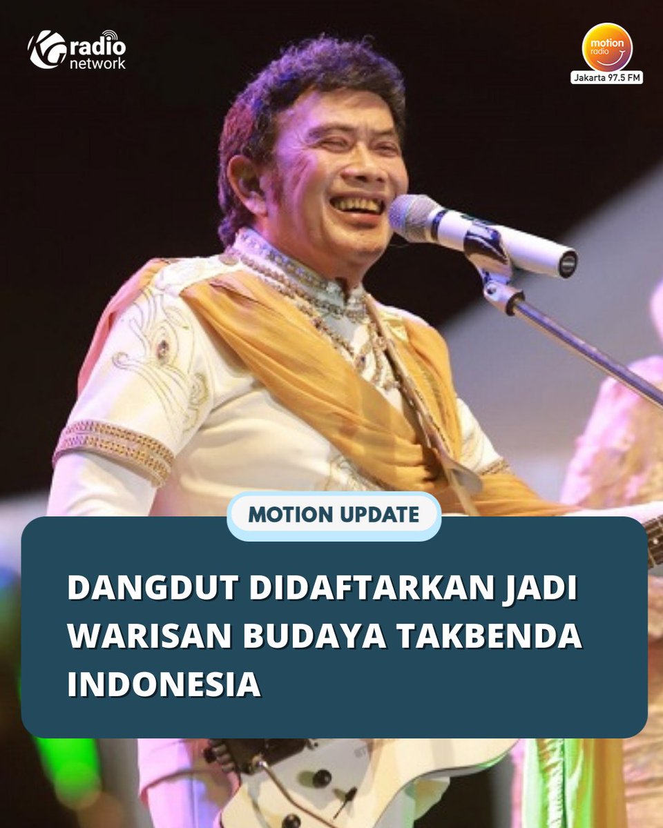 MOTION975FM's tweet image. Ada kabar baik nih Temen Motion, musik dangdut bakal didaftarkan sebagai warisan budaya takbenda Indonesia ke UNESCO🤩

Gimana nih perasaan Temen Motion kalo dangdut akhirnya berhasil diakui oleh UNESCO?🎶🎵

#MotionUpdate #motion975fmjkt #kgradionetwork