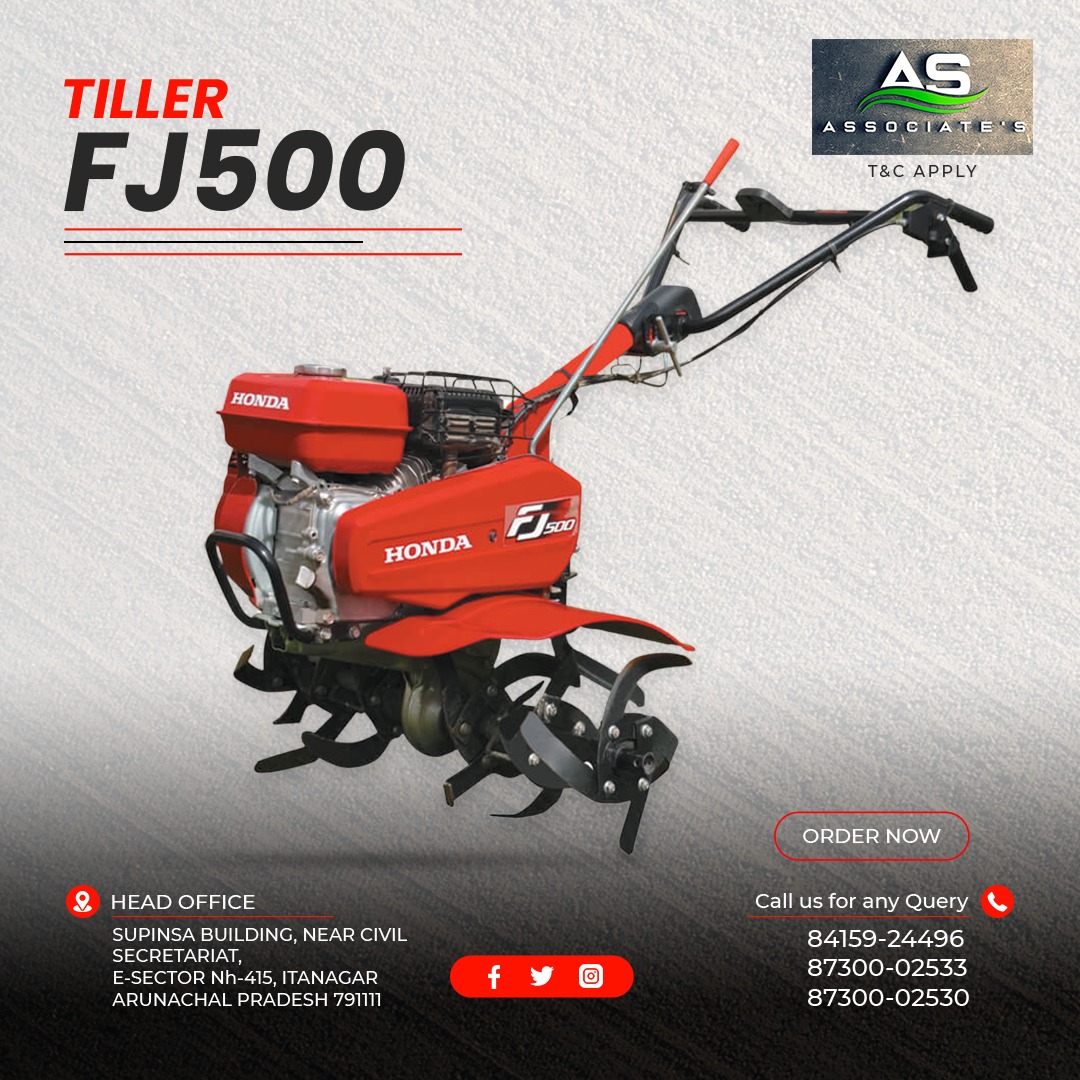 AaaaAssociates's tweet photo. We are presenting our Honda Tiller FJ500 with our best services. OHV,4 Stroke, Air Cooled, Single Cylinder Petrol Run.

Customers can place an order and relax.
To buy contact: 84159-24496
Mail us: aaaassociates2@gmail.com https://t.co/k3O2LJtOW4