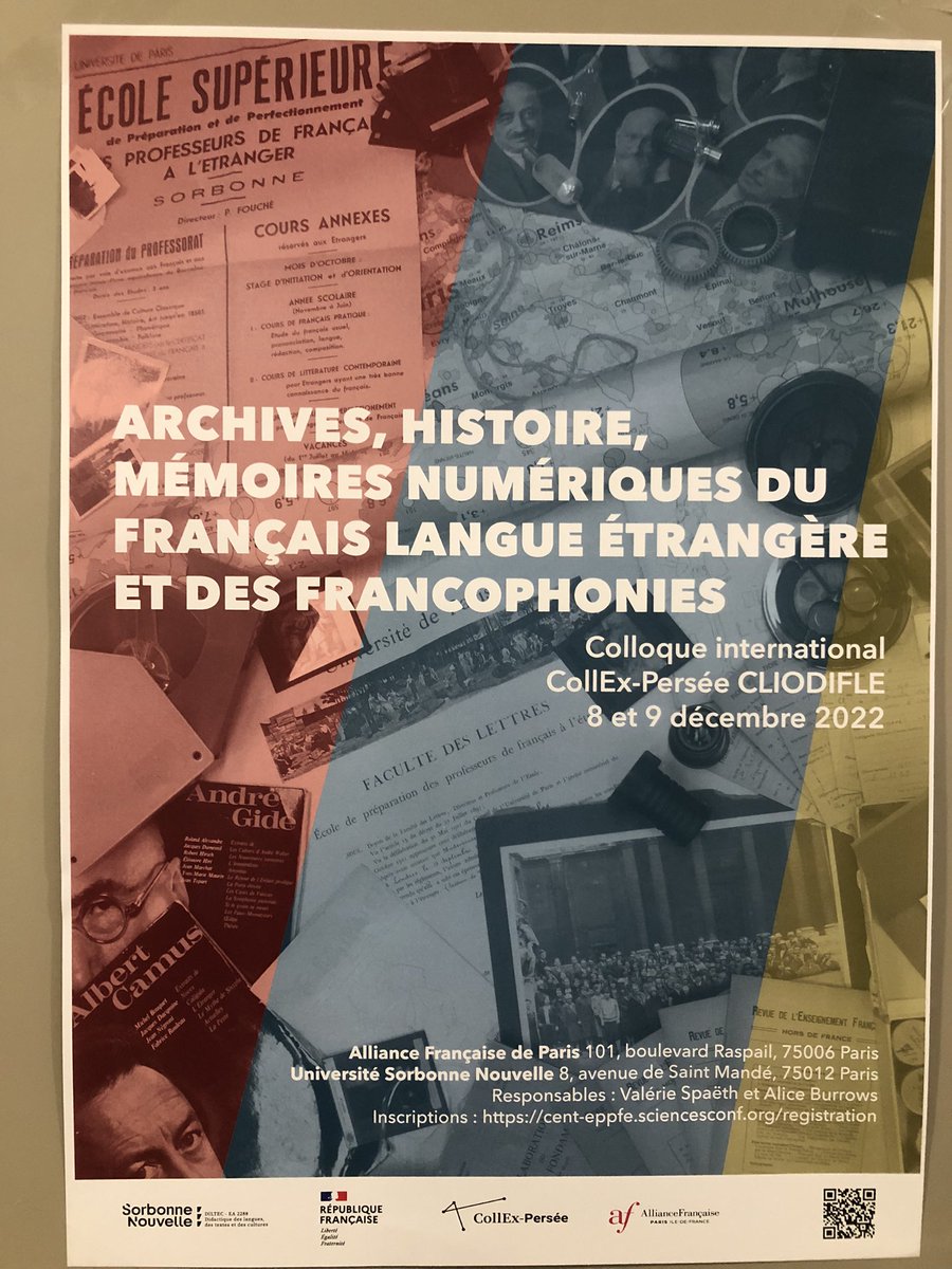 EMRollinat's tweet photo. Colloque #CLIODIFLE @DILTEC @USN_Recherche avec @COLLEX_IR et @bibliothequeBSN : retour sur le montage du projet de numérisation des archives de l’#EPPFE - une montée en compétences pour les chercheurs, pour les bibliothécaires, des partenariats en France et à l’étranger https://t.co/p5aF6n88DB