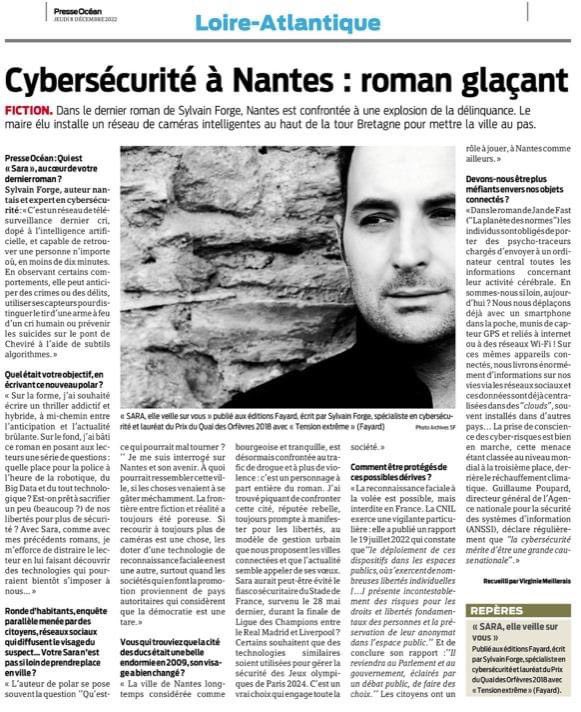 #sara <a href="/EditionsFayard/">Fayard</a> <a href="/presseocean/">Presse Océan</a> #thriller #suspense #cybersécurité