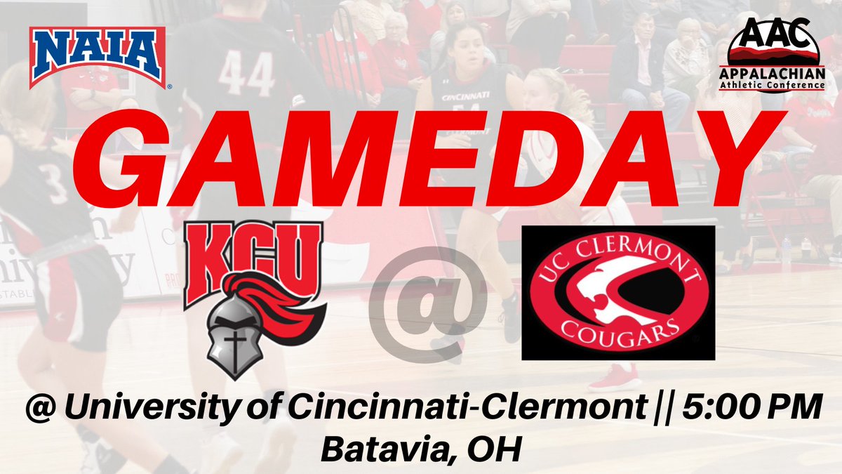 KCU Athletics (@goknightsath) on Twitter photo <a href="/GoKnightsWBB/">KCU Women’s Basketball</a> will travel to Batavia, OH this afternoon for a non-conference contest against the <a href="/UCC_Athletics/">UCClermont Athletics</a> in women's basketball action.
<a href="/AACsports/">AAC Sports</a>
Go Lady Knights!!! <a href="/GoKnightsWBB/">KCU Women’s Basketball</a> will travel to Batavia, OH this afternoon for a non-conference contest against the <a href="/UCC_Athletics/">UCClermont Athletics</a> in women's basketball action.
<a href="/AACsports/">AAC Sports</a>
Go Lady Knights!!!