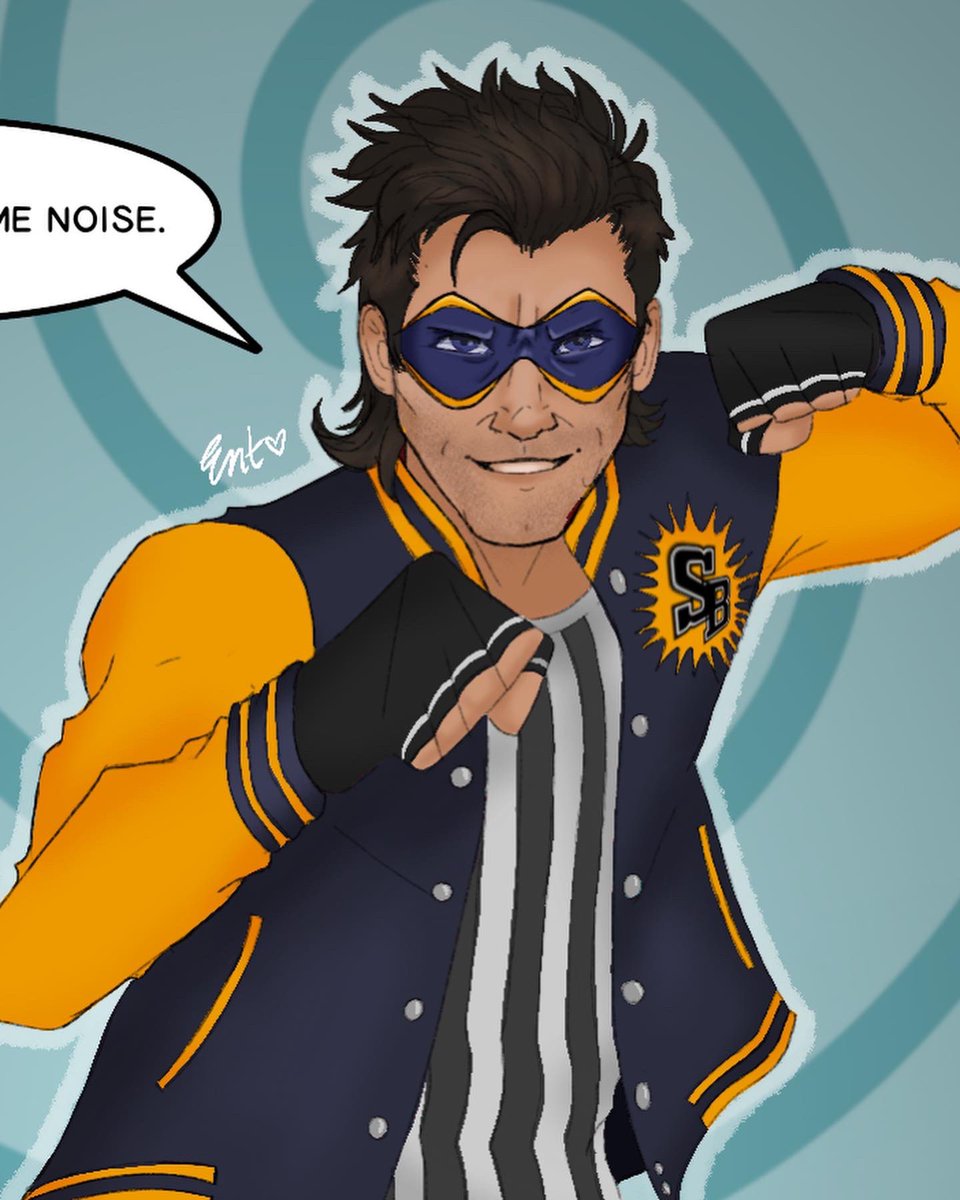 Entorri's tweet photo. After #Brucefest, I found myself revisiting some of Bruce’s characters.
I began wondering what Coach Boomer from Sky High looked like as a young superhero…
…and then this happened. Enjoy.
#brucecampbell #coachboomer #skyhigh #SIIIIDEKICK https://t.co/kc1FvoV5sM