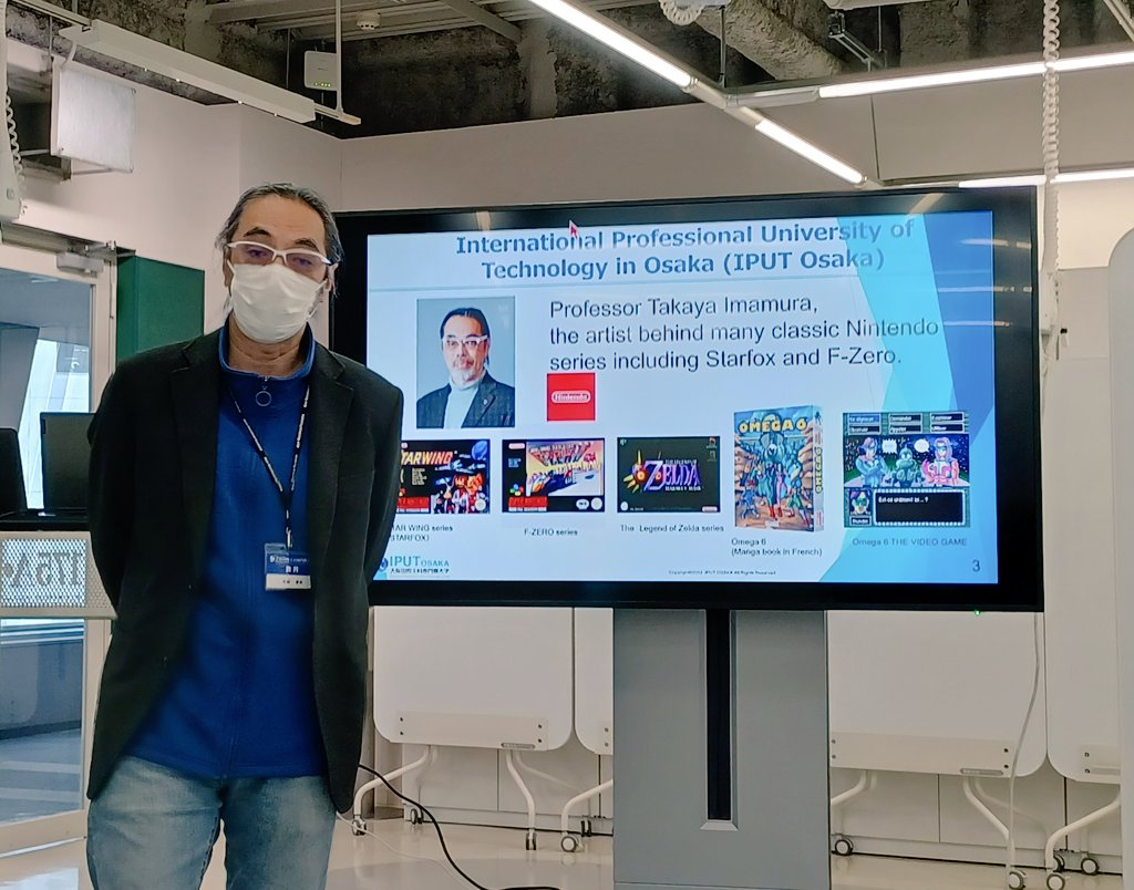 DecostreElodie's tweet photo. #BEmissionJPN Entretien avec les professeurs de la @iput_osaka de véritables professionnels du jeu vidéo aux CV impressionnants, comme le professeur @TakayaImamura et présentation du paysage de l'#ensup de la FWB en lien avec le jeu vidéo @heajofficiel @he_hainaut @ARESfwb_be https://t.co/7Ab1SATC20