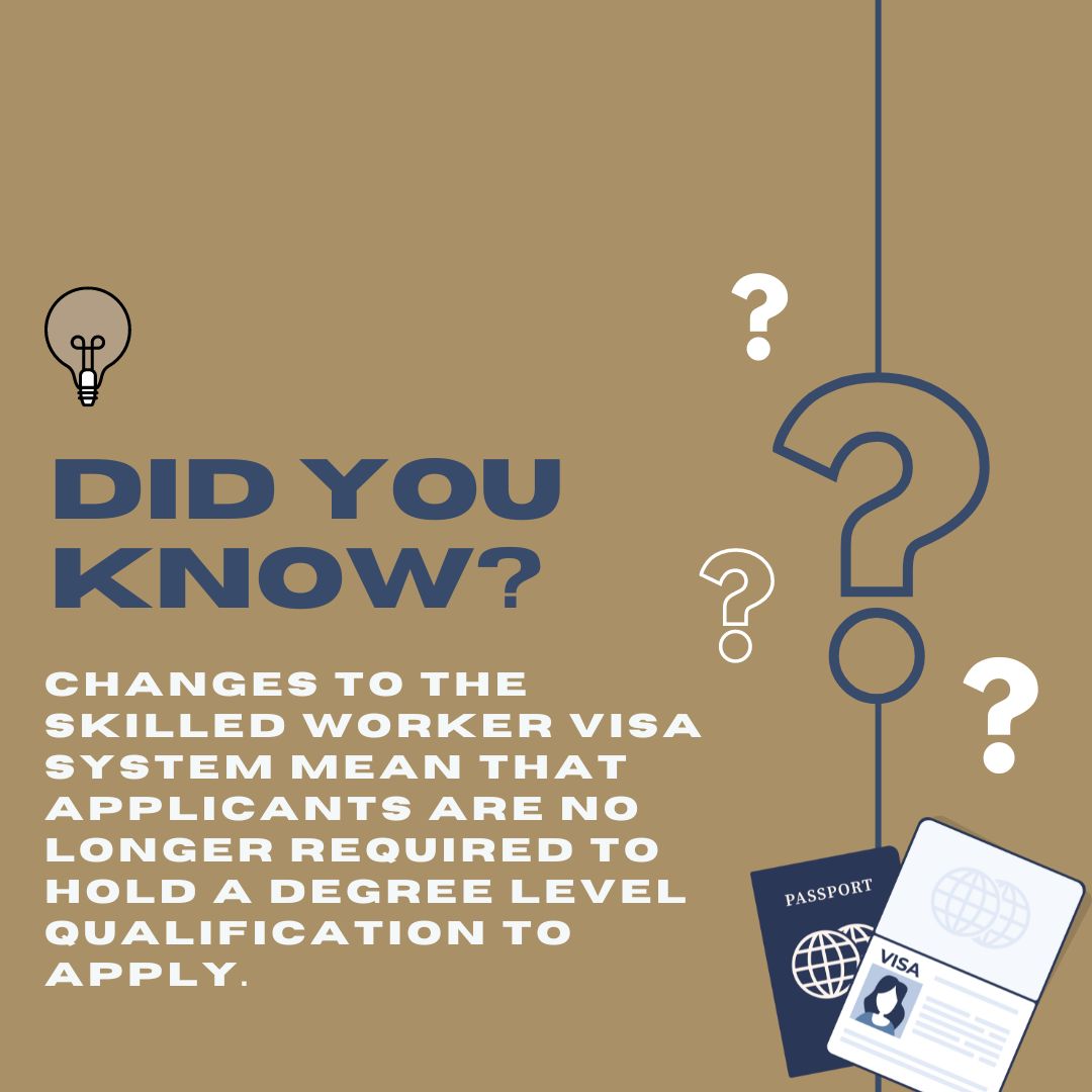 HiSolicitors's tweet image. The skilled #worker visa system has been changed to allow holders of non-substituted degrees, such as journalism or accounting. 

Students who approved #employers offer jobs can immediately apply for the switch from student #visas without having to finish their education first!