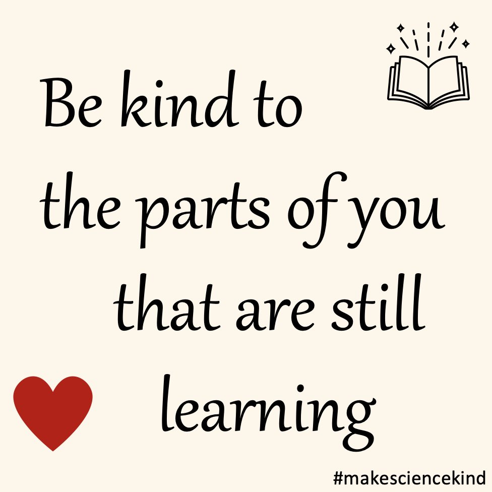 We tend to be hard on ourselves when learning new things. Please give yourself the grace and the space to learn. ✨#AcademicChatter #phdvoice #phdchat