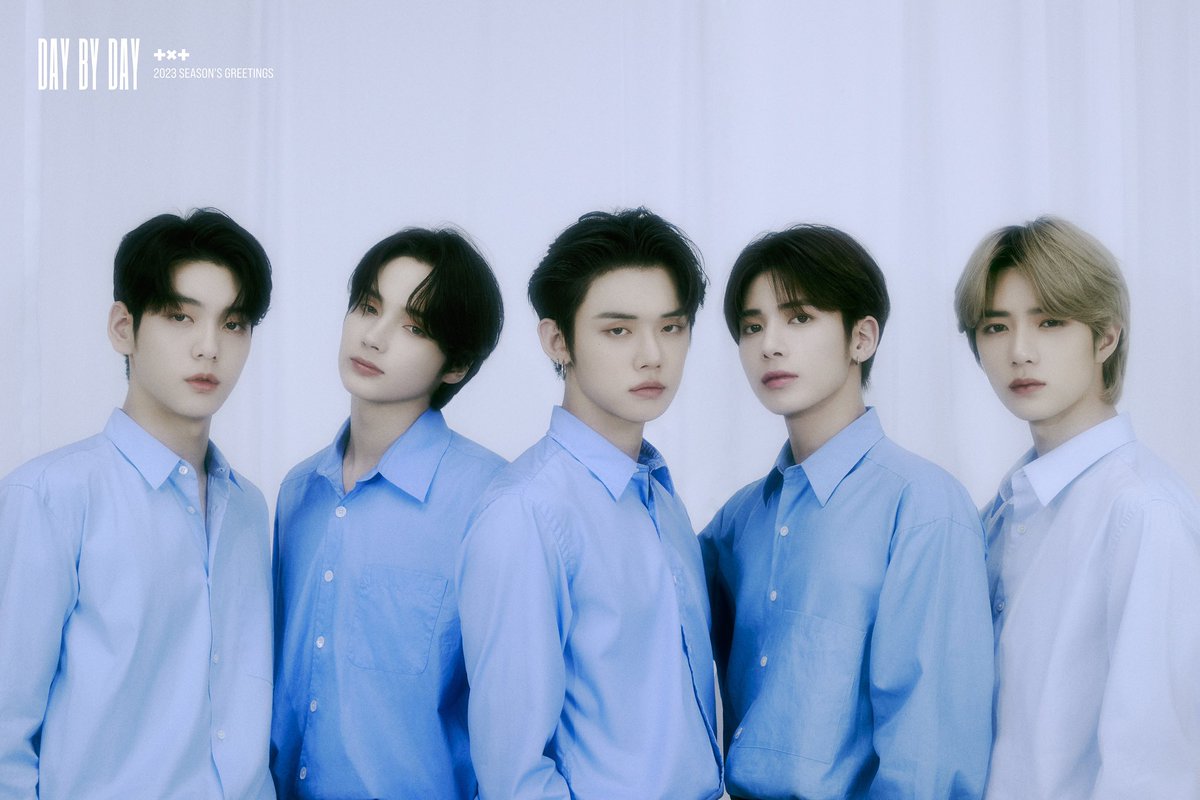 TXTPlCS's tweet photo. txt season's greetings 2023 day by day https://t.co/arOhtWrNgI
