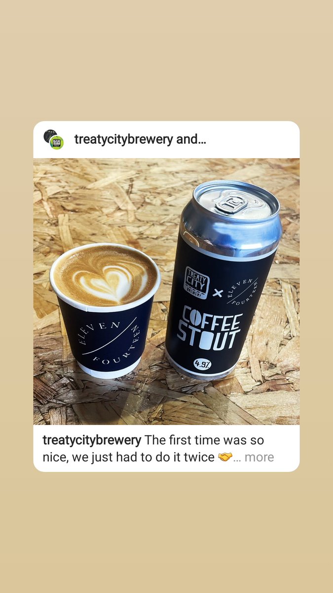 The Best Limerick Collaboration is back for a 2nd time! #Eleven14 #coffeeroasters #treatycitybrewery #coffeestout #Collaboration #limerickbusinesses #christmasdrink #greatcoffee #coffeeonline