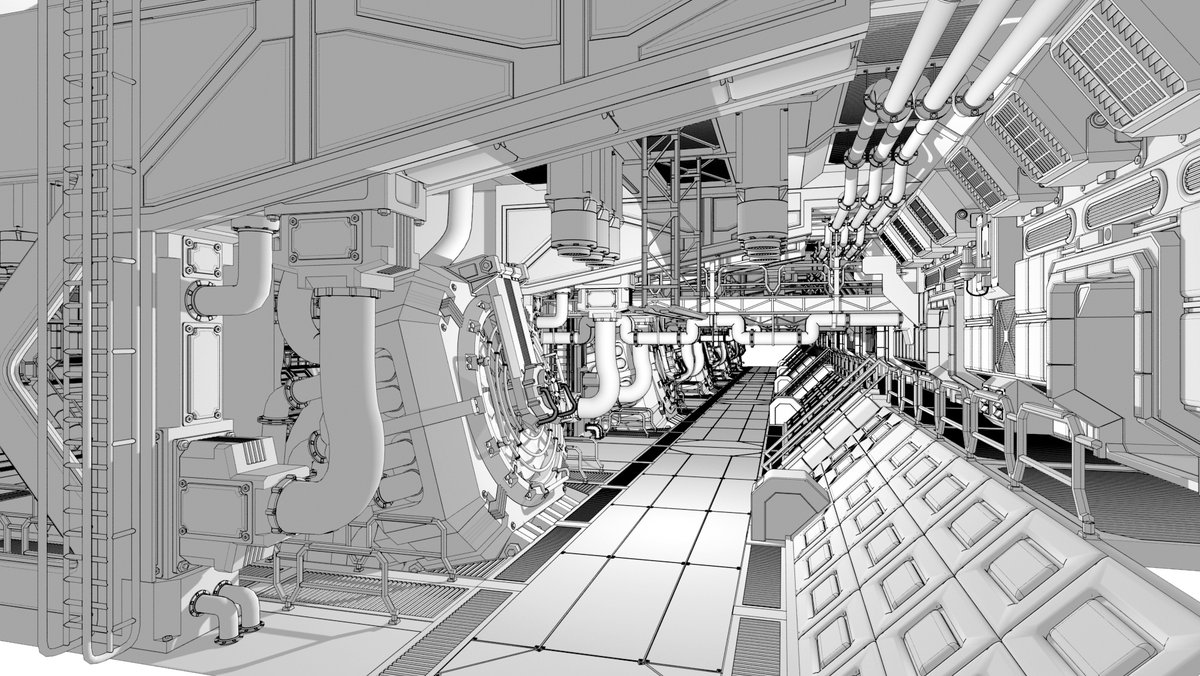 その昔「エイリアンVSプレデタ-」を3Dアニメ-ションで作ると言う企画の宇宙船の内部、無くなりましたね(汗✨笑笑 
