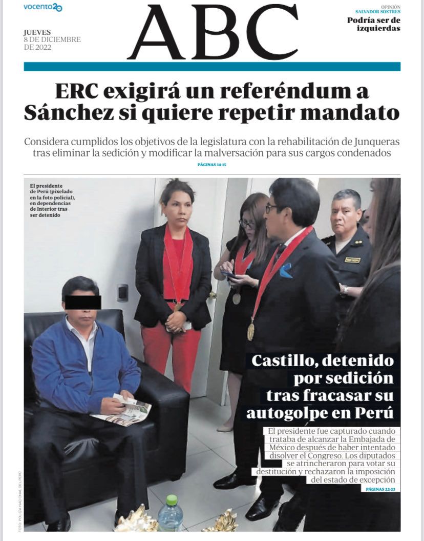 ppopular's tweet photo. Perú y Alemania se defienden con la ley y el Estado de derecho.

Mientras, Pedro Sánchez deroga leyes para beneficiar a quienes atacan a España. https://t.co/t5BHKp2yyf