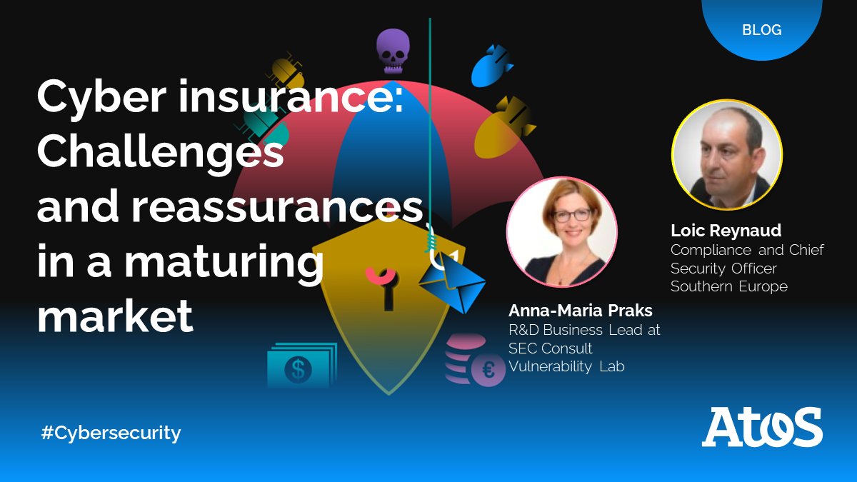 ma2_cadrouil's tweet photo. [#BLOG] 🆕 #CyberInsurance...to get one or not to get one, that is the question. What are the challenges and reassurances in a maturing market? Our cyber experts Anna-Maria Praks, and Loic Reynaud, give you their answers 👉 https://t.co/777V6m4aX5
#SecurityDiveBlog #CyberSecurity https://t.co/upxSZXpaRB