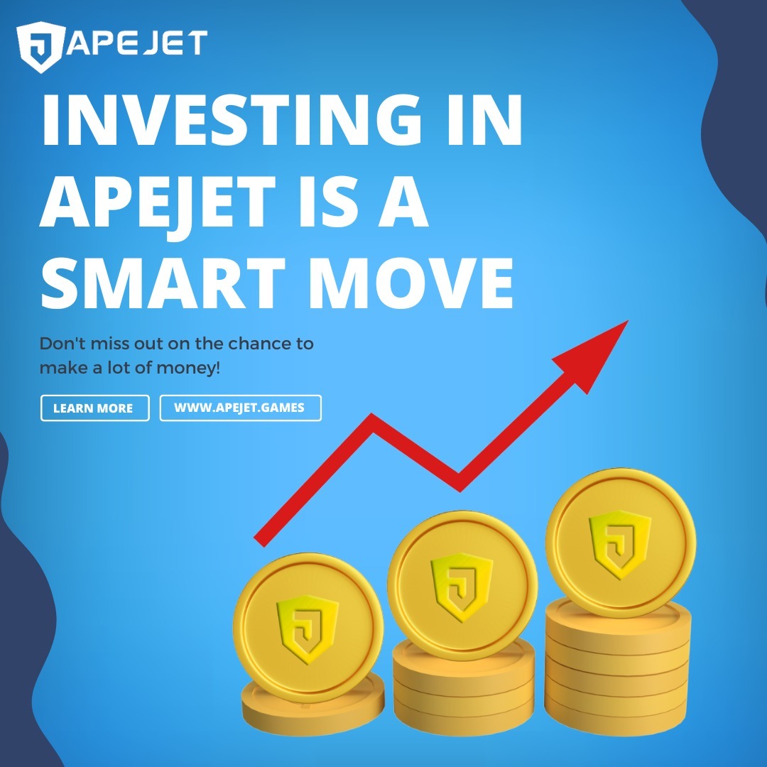 Apejetgames's tweet photo. Dive into the future of finance with Apejet - the sky's the limit!
.
.
#metaverse #nft #crypto #apejet #blockchain #defi  #almirawallet https://t.co/wDQSzO66Ds