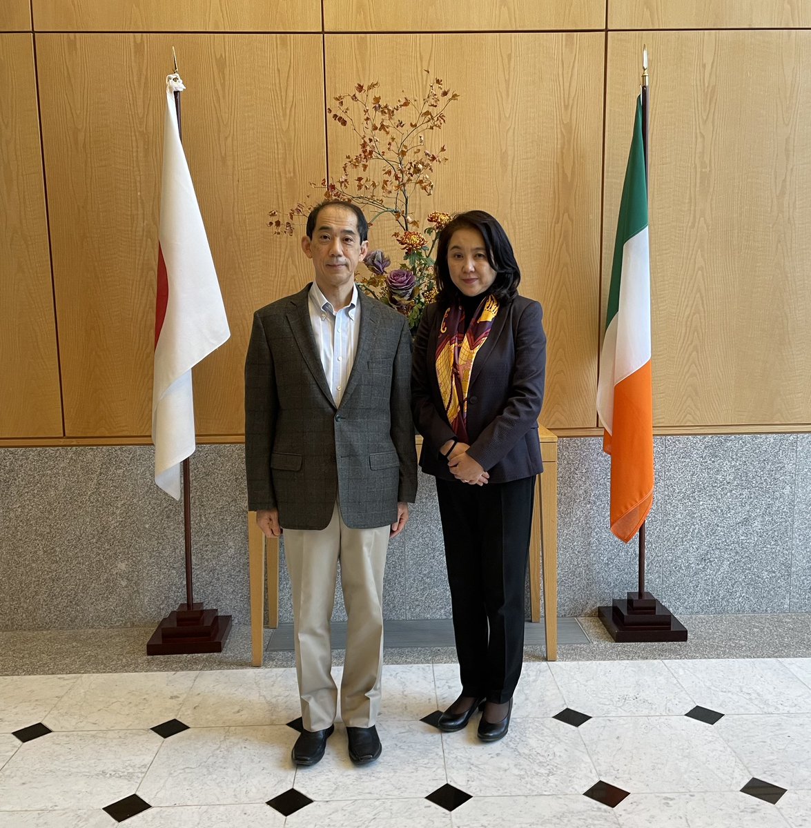 After serving three years and three months in Ireland, I am leaving today wrapping up my work as Japanese Ambassador. Many thanks for the kind help & support. Mixed feeling with sadness and sense of achievement. Wish to stay connected to Ireland in some way or another.