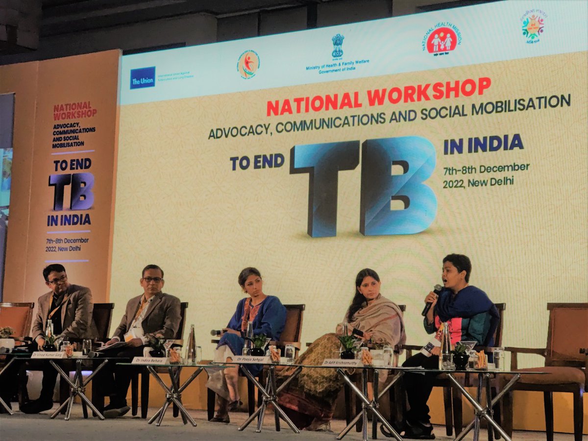 TbDivision's tweet photo. "We need to work with tribal communities if 104 million people have adverse health outcomes. 'Tribal health collaborative' has enabled us to contextualize and take action at scale."
- Dr. Aditi Krishnamurthy, @PiramalS at the Nat'l Workshop on ASCM for #TBMuktBharat https://t.co/2mCGt7j4Cx