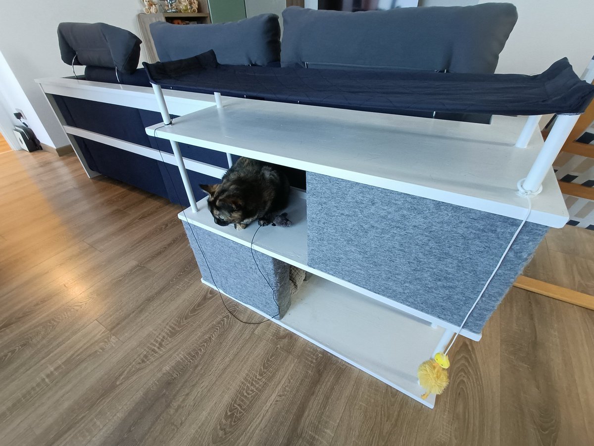 I decided to improve my <a href="/IKEA/">IKEA</a> sofa. My cats seem to like the additional playground space :)