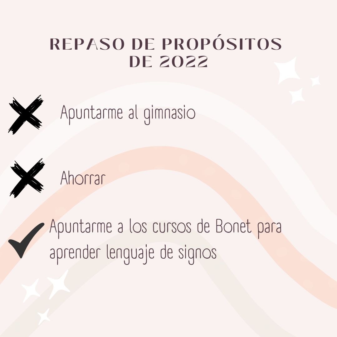 Bonet__cs's tweet photo. Que todos tus propósitos se cumplan en 2023. Pero sobre todo que continúes con nuestros cursos de lengua de signos. #bonet #proyeccom23 https://t.co/NXWU3OizX4