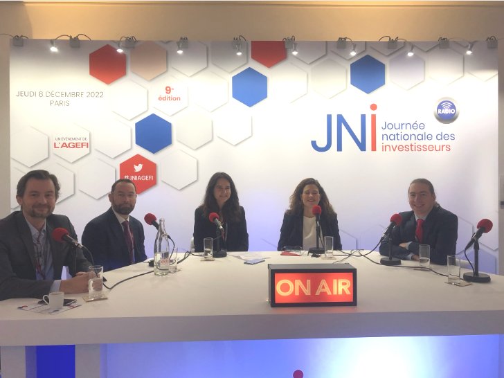 Dans le même temps, Valérie Riochet anime le sujet des actifs digitaux qui intéressent les grands investisseurs, elle accueille :
 - Pierre Debru, @WisdomTreeETFs
- <a href="/_n_filali/">nadia filali</a>, <a href="/caissedesdepots/">Caisse des Dépôts</a>
- <a href="/amisset/">Arnaud Misset</a>, <a href="/CACEIS/">CACEIS</a>
- Christophe ROEHRI, TOBAM

Pour nous retrouver 👉 #JNIAGEFI