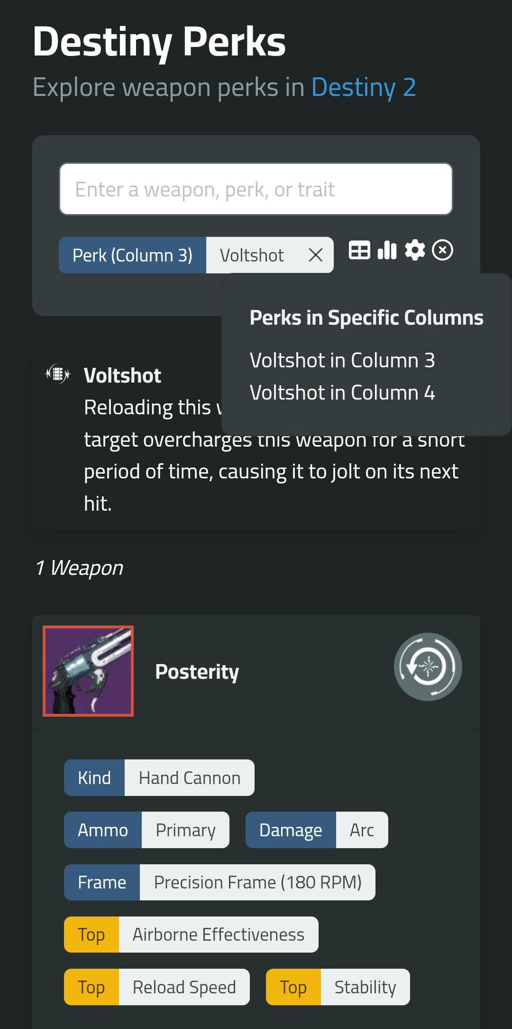 Rollfinder Net Deathbringer Godroll Finding Godrolls For Destiny 2