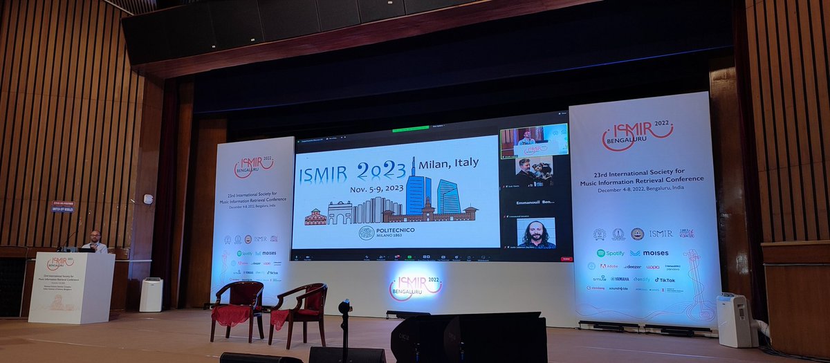 It's official #ISMIR2023 will be held in Milan, Italy from November 5-9, 2023 🎉